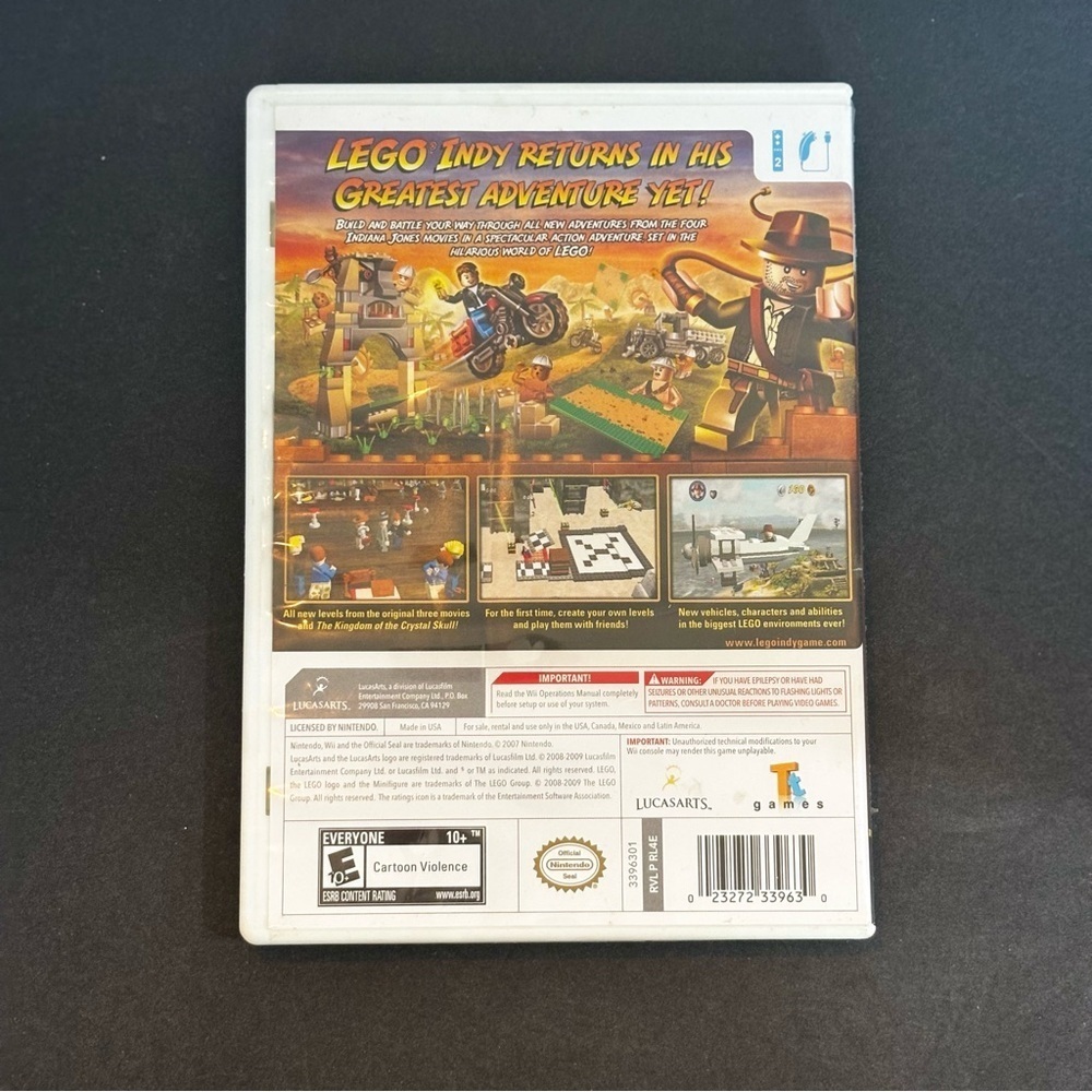 Lego Indiana Jones 2 The Adventure Continues - Nintendo Wii No Manual - Picture 2 of 4
